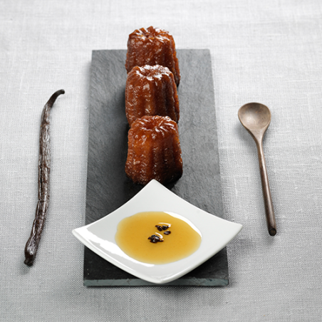 Lot de 3 Petits Canelés de Bordeaux au sirop de rhum - 3 bocaux de 140 g