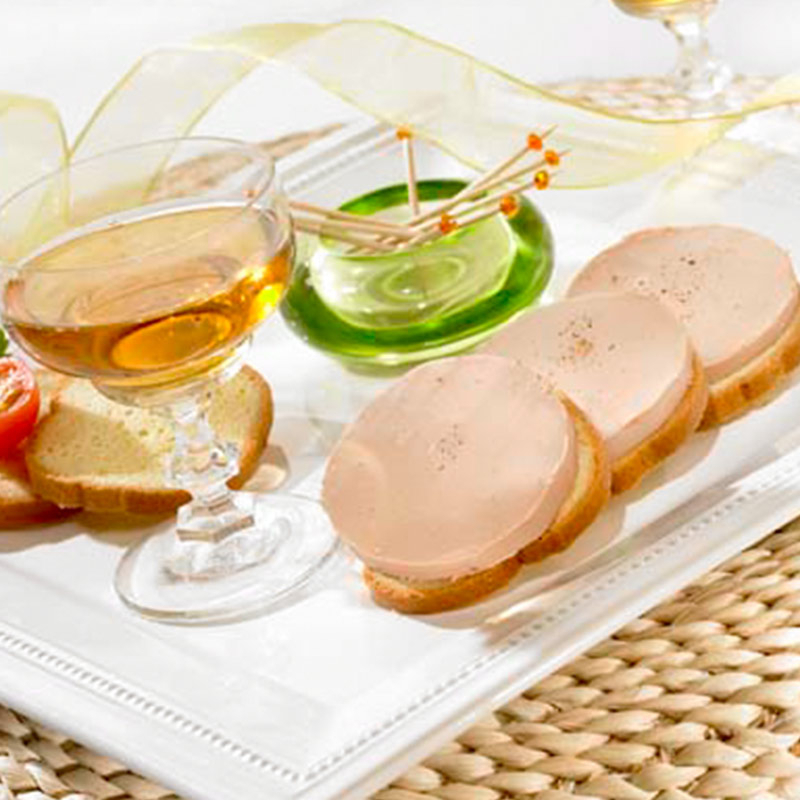 Le Caprice au Foie d'Oie à la Figue et Vin Blanc Doux du Périgord (20% de Foie Gras)