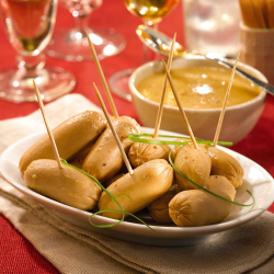 Les Petits Boudins Blancs au Foie de Canard Sauce Royale au Foie Gras (20 % foie gras)