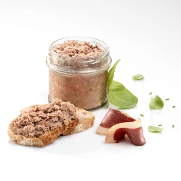 LOT DE 2 : TERRINE DE MAGRET DE CANARD  ET DE FOIE DE CANARD JUS DE TRUFFE NOIRE DU PERIGORD (20% FOIE GRAS) 65 g
