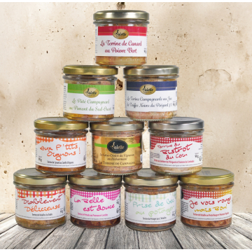 Lot de 10 Terrines de 90 g