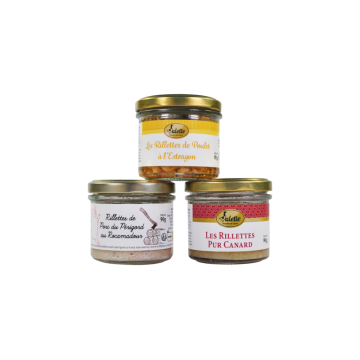 Le lot de 3 rillettes en...