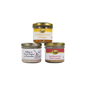Le lot de 3 rillettes en...